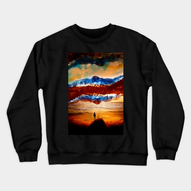 Surreal ground Crewneck Sweatshirt by stohitro